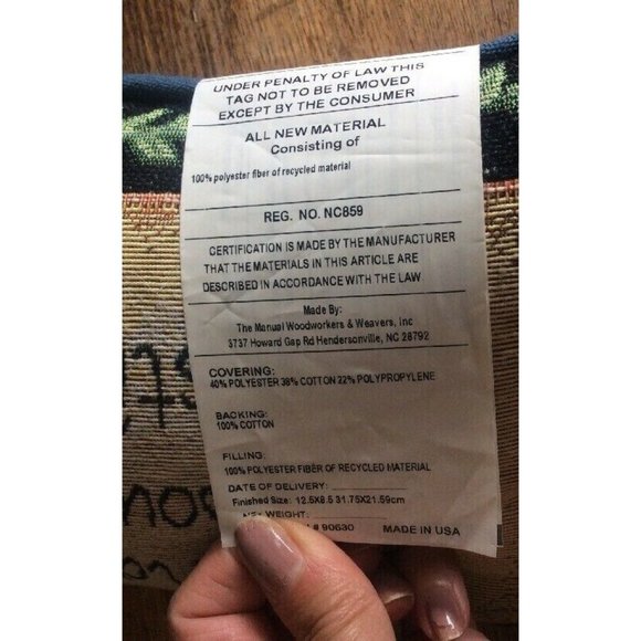 Manual Woodworkers and Weavers A Friend Knows pillow made in USA Throw Pillow - Picture 5 of 5